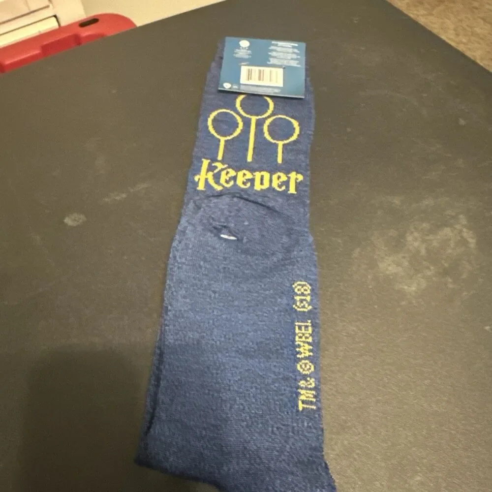 Harry Potter Keeper Socks Ravenclaw Quidditch Crew Socks 4-10 New